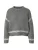 ONLY ONLAMANDA LIFE LS O-NECK DETAIL KNT NOOS Dames Trui – Dark Grey Melange Cloud Dancer