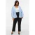 VERO MODA CURVE Plus Size loose fit gebreide vest – lichtblauw