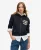 Korte Athletic Essentials Hoodie met Rits en Losse Pasvorm Blauw