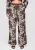 Ombre Broek  bruin / wit