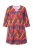 Ulla Popken Shirt  navy / donkergeel / oranje