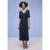 Street One Dames Midi-jurk met overslagdetail in Blauw