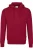 HAKRO Organic Comfort Fit Hooded Sweatshirt wijnrood, Effen