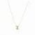 Luxenter alfabetketting in 925 sterling zilver en veelkleurige zirkonia met 18 karaat geelgouden afwerking