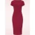Topvintage exclusive ~ Ruby Curve Crush slinky pencil jurk in rood