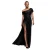 Langere Strakke Jurk Met Strapless Schouders En Kettinghals Voor Vrouwen Goddiva