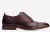 Base London Cast Washed Leren Herenschoenen In Donkerrood Met Brogue-Details