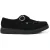 TUK Pointed Creeper Black Suede Monk Buckle Platform Shoes – A8139