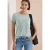 Shirt met ronde hals en foliedruk