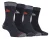Storm Bloc – Set van 4 wandelsokken met demping voor heren – Zwart