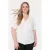 Trendyol Curve Dames Ecru Effen Kort Regular fit Grote maten Blouses