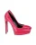 Saint Laurent Plateau Pumps van Roze Leer