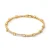 Luxenter armband in briljant metaal en zirkonia legering, afgewerkt in 18 karaat geel goud – Raydowa