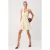 TRENDYOLMİLLA Dames Beige Effen Kort / Mini Mouwloos A-lijn Jurken