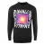 Cavalli Class asymmetrisch boxontwerp zwart sweatshirt