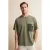 T-shirt met ronde hals en zak