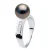Ring Sieraden – Echte Gecultiveerde Tahiti Parel Rond 8-9 mm