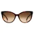 Max Mara Ronde Dames Donker Havana Bruin Kleurverloop MM0058 Logo 13
