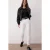 TRENDYOLMİLLA Dames Wit Effen Mom Hoge taille Jeans