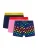 Happy Socks Boxershorts  navy / geel / pink / framboos