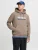 JACK & JONES Sweatshirt ‘JORINWOOD’  navy / lichtbruin / wit