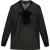 Dreimaster sjaal blouse Dames zwart/goud