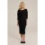 We Fashion Dress Mid Length Black