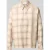 comma relaxed fit blouse van mix van katoen en viscose in all-over look