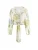 GUESS Blouse ‘Shirley’  lichtblauw / olijfgroen / pastelgroen / wit