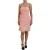 Strapless Draped Cocktailjurk