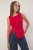 TRENDYOLMİLLA Dames Rood Effen Mouwloos Getailleerd Blouses