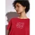 Street One Dames Shirt met tekst in Rood