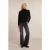 River Woods Buttoned Alpaca V-neck Cardigan Black