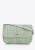 Wittchen Woman gevlochten crossbody tas met klep klein groen polypropyleen