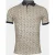Baileys Polo korte mouw Beige Poloshirt Pique with all over 515223/82