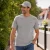 Q1905 T-shirt roden licht melange