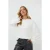 EsQualo Sweater Hairy Sequins Off White