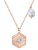 Valero Pearls Ketting  rose-goud / transparant / parelwit