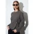 Getailleerde Geribbelde Ronde Hals Blouse