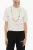 Effen STOPPERS T-shirt met ronde hals en afneembare ketting in wit