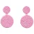 PIECES oorbellen PCKIANI roze