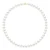 Ketting Goud – Rij van Echte Zoetwater Parels Semi Rond 8 – 9 mm
