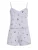 C&City Korte pyjama  groen / lichtlila / rosé / zwart