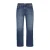Miss Etam Plus high waist wide leg jeans medium blue denim