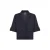 Soyaconcept cropped blazer met krijtstreep – donkerblauw