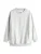 self. Sweatshirt  lichtgrijs / wit