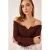Aansluitende Lange Mouwen Blouse met Hartkraag