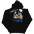 Disney Heren Mickey Mouse Disney Vrienden Hoodie (Zwart)