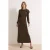 Dames maxi-jurk, plat model, lang, casual/dagelijks, shiftmodel, hijab