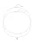 Hey Happiness Ketting ‘Crystal Heart’  zilver